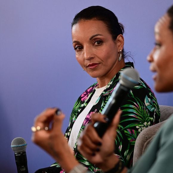 Une conférence sur le thème de la création de nouveaux horizons entre sport et divertissement avec Adil Rami, Sarah Ourahmoune, Allison Pineau et Inès Lagdiri-Nastasi au Loft Akili Mirari - Hôtel Five Seas à Cannes le mardi 19 mai 2026. © Romain Doucelin / Bestimage