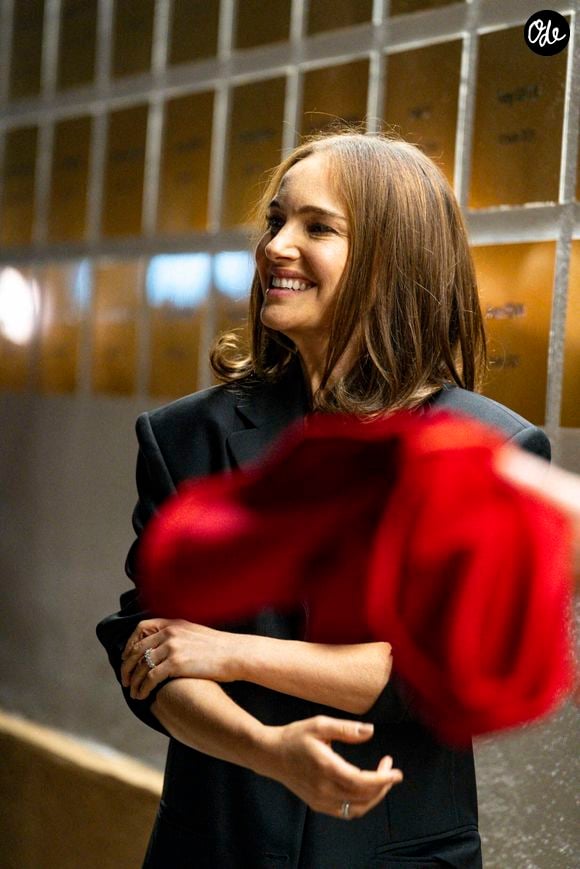 Natalie Portman a une plaque à son nom sur le mur des cinéastes de l'Institut Lumière décernée lors du Festival Lumière 2025 à Lyon le 14/10/2025. © Sandrine Thesillat / PsNewZ /Bestimage