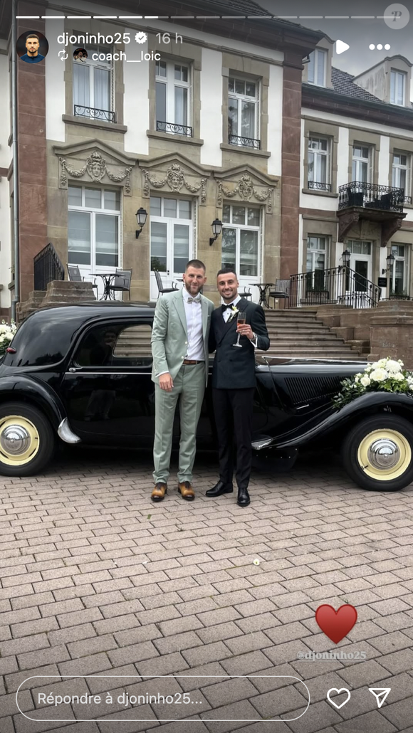 Jonathan Clauss et sa compagne Pauline se sont mariés.