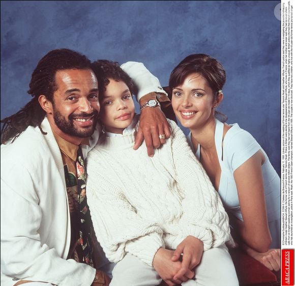 © Christophe Guibbaud/ABACA. 57289-3. Château de Brecourt-France, 11 février 1995. Photo du mariage de l'ancienne star du tennis Yannick Noah et de Heather Whyte.