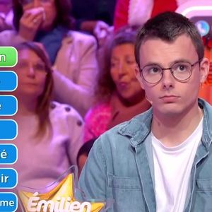 Emilien dans "Les 12 Coups de midi", le 18 décembre 2024, sur TF1