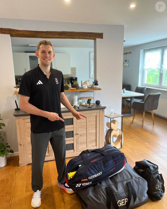 Photo Instagram du joueur de badminton Marvin Seidel.