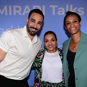 Une conférence sur le thème de la création de nouveaux horizons entre sport et divertissement avec Adil Rami, Sarah Ourahmoune, Allison Pineau et Inès Lagdiri-Nastasi au Loft Akili Mirari - Hôtel Five Seas à Cannes le mardi 19 mai 2026. © Romain Doucelin / Bestimage