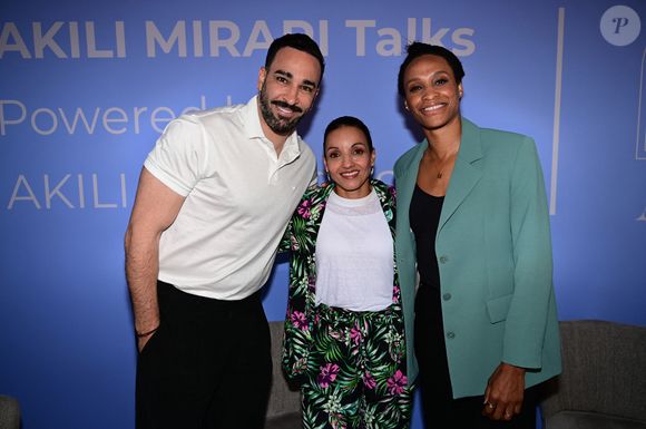 Une conférence sur le thème de la création de nouveaux horizons entre sport et divertissement avec Adil Rami, Sarah Ourahmoune, Allison Pineau et Inès Lagdiri-Nastasi au Loft Akili Mirari - Hôtel Five Seas à Cannes le mardi 19 mai 2026. © Romain Doucelin / Bestimage