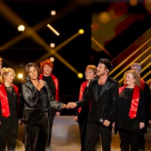 Exclusif - Chimene Badi et Vincent Niclo - Enregistrement de l'émission "La fête de la chanson française" à Paris, présentée par L.Thilleman et A.Manoukian, et diffusée le 20 décembre sur France 3
© Pierre Perusseau / Bestimage