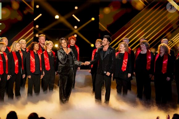 Exclusif - Chimene Badi et Vincent Niclo - Enregistrement de l'émission "La fête de la chanson française" à Paris, présentée par L.Thilleman et A.Manoukian, et diffusée le 20 décembre sur France 3
© Pierre Perusseau / Bestimage