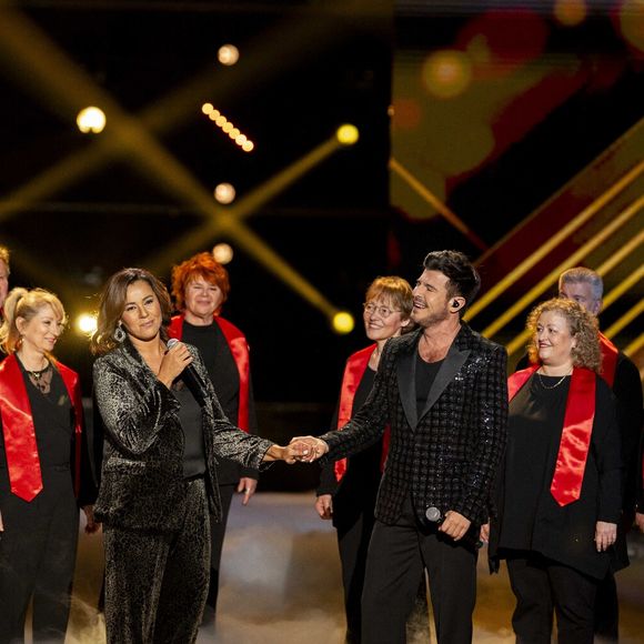Exclusif - Chimene Badi et Vincent Niclo - Enregistrement de l'émission "La fête de la chanson française" à Paris, présentée par L.Thilleman et A.Manoukian, et diffusée le 20 décembre sur France 3
© Pierre Perusseau / Bestimage
