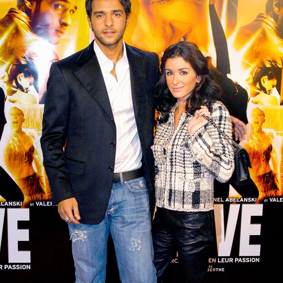 Jenifer et Maxim Nucci à l'avant premiere du film "Alive" au cinéma Paramount Opera le 12 octobre 2014.