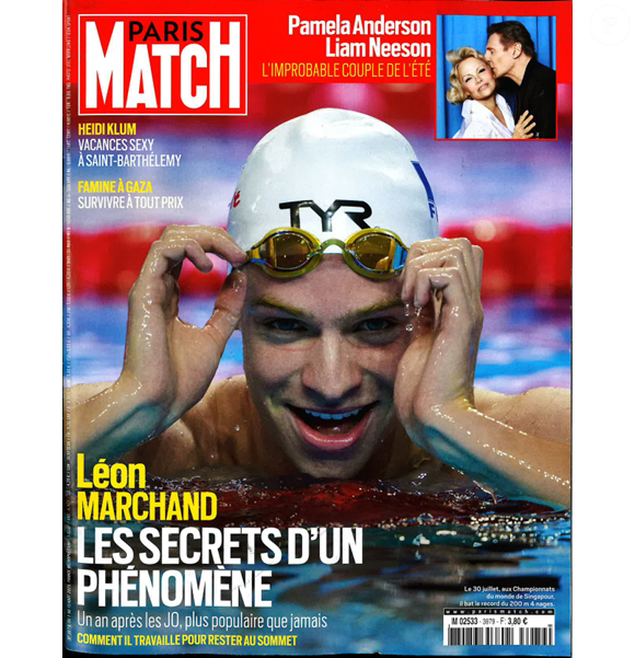 Léon Marchand en couverture de "Paris Match"