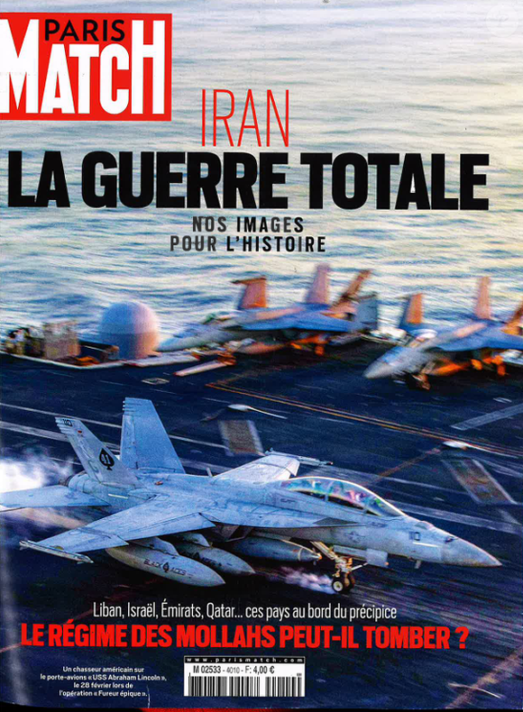 Une du numéro du 5 mars 2026 de "Paris Match"
