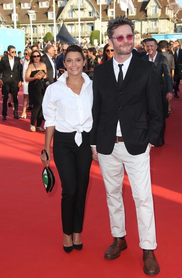 Emma De Caunes et son mari Jamie Hewlett - Tapis rouge avant la projection de "Good Time" lors 43ème Festival du Cinema Americain de Deauville le 2 septembre 2017. © Denis Guignebourg/Bestimage