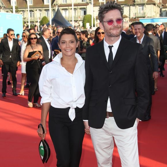 Emma De Caunes et son mari Jamie Hewlett - Tapis rouge avant la projection de "Good Time" lors 43ème Festival du Cinema Americain de Deauville le 2 septembre 2017. © Denis Guignebourg/Bestimage