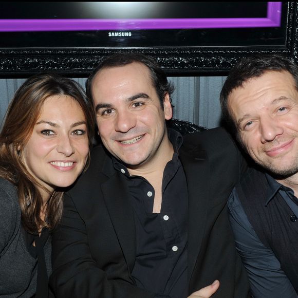 Samuel Le Bihan a tout risqué pour produire le futur humoriste, sans aucune expérience dans ce domaine.
Shirley Bousquet, François-Xavier Demaison, Samuel Le Bihan - soirée "Night people" pour le 10e anniversaire de la discothèque "Le Retro" à Strasbourg. © Rachid Bellak/Bestimage