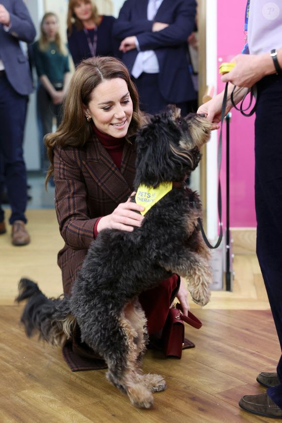 Catherine (Kate) Middleton, princesse de Galles à l'hôpital Royal Marsden, où elle a reçu son traitement contre le cancer, à Londres, Royaume-Uni, le 14 janvier 2025. © Chris Jackson/WPA-Pool/Bestimage