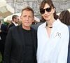 Exclusif - Géraldine Maillet et son compagnon Daniel Riolo - Inauguration du Rooftop "Le Marta - Jardin suspendu" au sommet de l'hôtel Barrière Fouquet's à Paris le 26 juin 2024. © Coadic Guirec / Bestimage