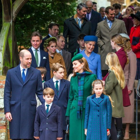 Princesse Beatrice, Edoardo Mapelli Mozzi, Sophie Rhys-Jones, duchesse d'Edimbourg, le prince Edward, duc d'Edimbourg, Savannah Phillips, Catherine (Kate) Middleton, princesse de Galles, Prince Louis, Princesse Charlotte, Prince George, Le prince William, prince de Galles ALPHA AGENCY / BESTIMAGE