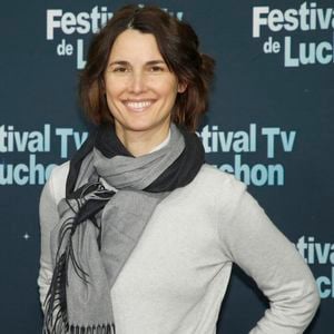 Eglantine Eméyé lors de la 24ème édition du festival TV de Luchon le 8 février 2022. © Christophe Aubert / Bestimage