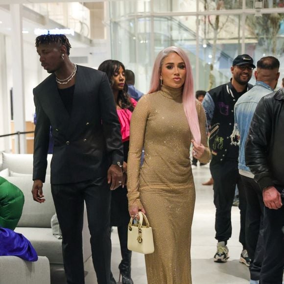 Paul Pogba et Zulay Pogba - Avant-première du film "4 Zéros" au cinéma Pathé Palace à Paris le 15 octobre 2024.  Backgrid USA / Bestimage