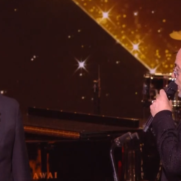 Nikos Aliagas et Pascal Obispo lors du prime de la "Star Academy" du 17 janvier 2026 sur TF1.