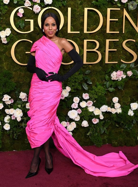 Kerry Washington lors de la 82ème édition des Golden Globes au Beverly Hilton à Los Angeles, le 5 janvier 2024.