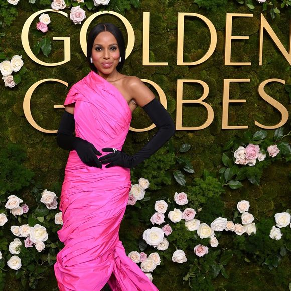 Kerry Washington lors de la 82ème édition des Golden Globes au Beverly Hilton à Los Angeles, le 5 janvier 2024.