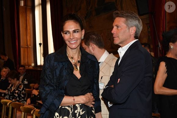 Emmanuel-Philibert de Savoie et Adriana Abascal au dîner de gala. Rome, Palazzo Ruspoli Dîner de gala pour le concert d'Omar Harfouch au Parlement italien. Italie. Photo par IPA/ABACAPRESS.COM