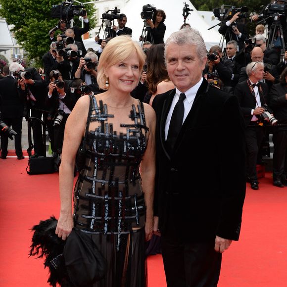 Claude Sérillon et Catherine Ceylac arrivant à la projection de Saint-Laurent qui s'est tenue au Palais des Festivals à Cannes, France, le 17 mai 2014, dans le cadre du 67e Festival de Cannes. Photo Ammar Abd Rabbo/ABACAPRESS.COM
