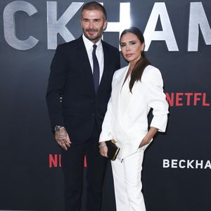 David Beckham à l'avant-première de la série Beckham de Netflix à Londres le 3 octobre 2023. Action Press / Bestimage
