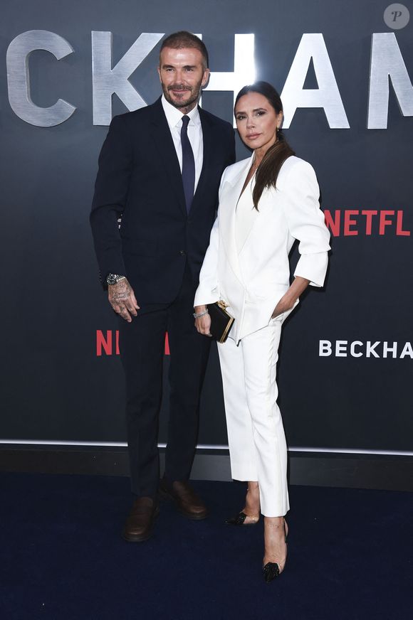 David Beckham à l'avant-première de la série Beckham de Netflix à Londres le 3 octobre 2023. Action Press / Bestimage