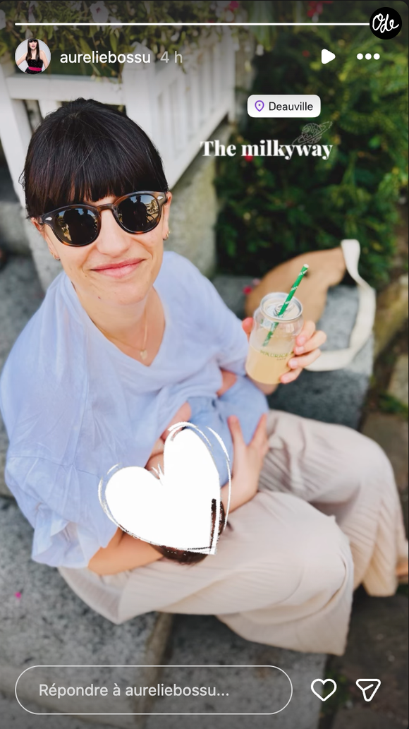 La compagne de Lulu Gainsbourg, Aurélie Bossu, a publié une photo le 10 août 2026 sur Instagram où elle partage un tendre moment avec son nouveau-né.
Crédit : Instagram/aureliebossu