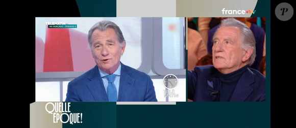 William Leymergie ému dans "Quelle époque !" sur France 2, le 15 novembre 2025.