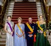 Un grand jour pour elles.

Grand Duke Guillaume, Grande-Duchesse Stephanie de Luxembourg, La princesse Amalia de Luxembourg, La princesse Catharina-Amalia des Pays-Bas, La princesse Elisabeth de Belgique aux arrivées du dîner de gala des célébrations du changement de trône au Palais grand-ducal du Luxembourg le 3 octobre 2025. @Dana Press / Bestimage