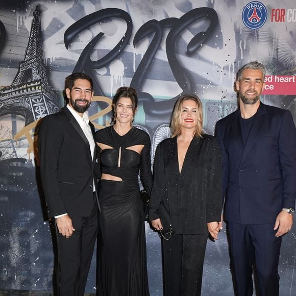 Nikola Karabatic et sa compagne Géraldine Pillet avec Luka Karabatic et sa femme Jeny Priez lors du 2ème édition du prestigieux gala de charité Paris For Good organisé par le Paris Saint-Germain et naked heart france au Parc des Princes à Paris, FRance, le 23 septembre 2025. 4 millions d’euros ont été récoltés lors de la soiréee caritative. © PSG-Naked Heart France/Bestimage
