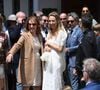 Elle n'y est pas opposée mais espère une oeuvre sincère et juste qu'elle pourra montrer à son fils Léo, né de son couple avec Raphaël Lancrey-Javal
Nathalie Baye au Mariage de Laura Smet et Raphaël Lancrey-Javal à l'église Notre-Dame des Flots au Cap-Ferret le jour de l'anniversaire de son père Johnny Hallyday le 15 juin 2019.