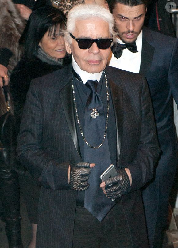 Karl Lagerfeld lors de la soirée "Karl Lagerfeld's boat" à New York, le 30 mars 2015. Agence / Bestimage