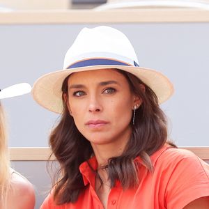 Marine Lorphelin (Miss France 2013) en tribunes lors des Internationaux de France de tennis de Roland Garros 2023, à Paris, France, le 9 juin 2023. © Jacovides-Moreau/Bestimage
