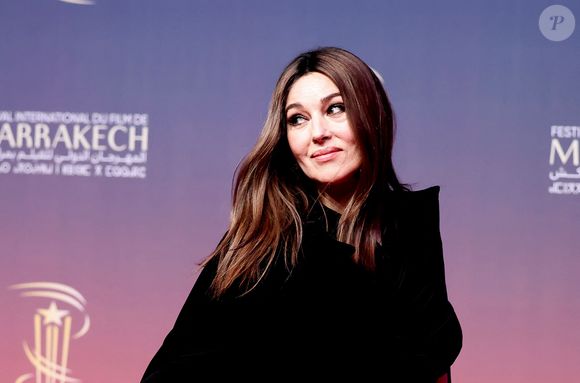 Monica Bellucci au photocall de la cérémonie d'ouverture et à la projection du film "L'Ordre" lors du 21ème Festival international du film de Marrakech, le 29 novembre 2024j à Marrakech, Maroc. © Dominique Jacovides/Bestimage