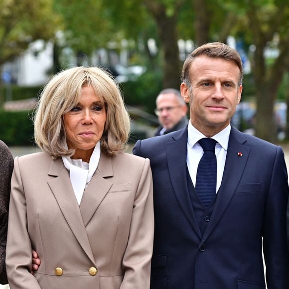 Emmanuel et Brigitte Macron, Allemagne, le 3 octobre 2025. 

© Christian Liewig/Bestimage