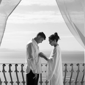 Benjamin Pavard et Kleofina pendant leur mariage en 2025