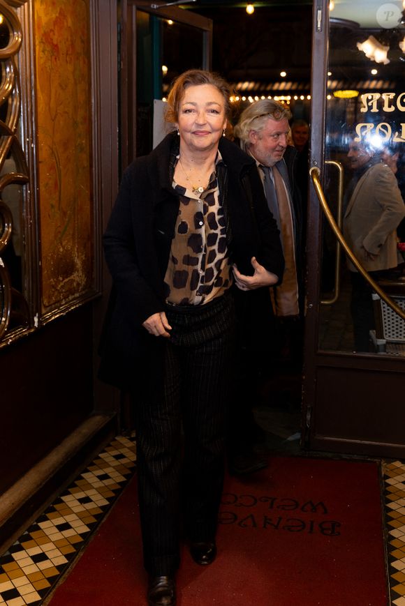 Catherine Frot lors de la cérémonie d'intronisation de A.Dussollier et C.Frot à l'académie Alphonse Allais au cabaret La Crémaillère 1900 à Paris le 26 janvier 2026

© Tiphaine Praud-Lebely / Bestimage