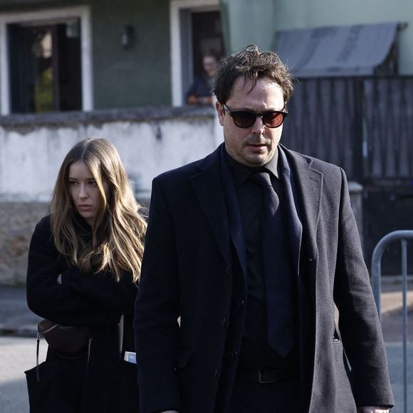 Davy Sardou - Arrivées aux obsèques de Bruno Salomone en l'église Sainte-Anne de Polangis de Joinville-le-Pont (Val-de-Marne) le 23 mars 2026. © Cyril Moreau - Dominique Jacovides / Bestimage