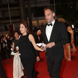 Léa Salamé et son compagnon Raphaël Glucksmann - Montée des marches du film "Le Redoutable" lors du 70ème Festival International du Film de Cannes. Le 21 mai 2017. © Borde-Jacovides-Moreau/Bestimage