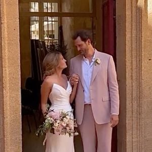 Exclusif - Mariage d'Eric Antoine et Gennifer Demey à Aix-en-Provence le 30 août 2025.