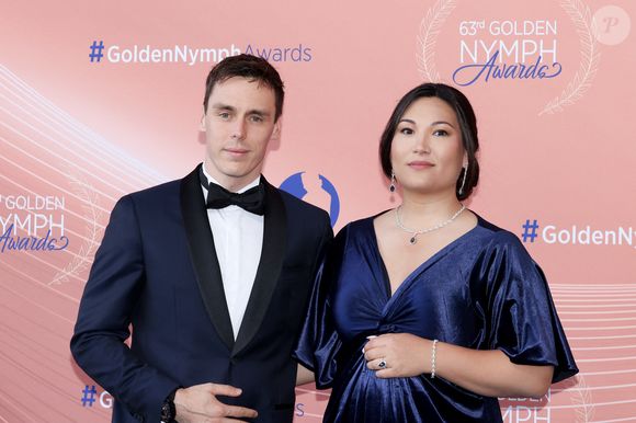 Louis Ducruet et sa femme Marie (enceinte) - La famille princière au photocall et cérémonie de clôture de la 63ème édition du Festival de Télévision de Monte-Carlo (63rd Golden Nymph) au Grimaldi Forum à Monaco le 18 juin 2024.

© Claudia Albuquerque / Bestimage