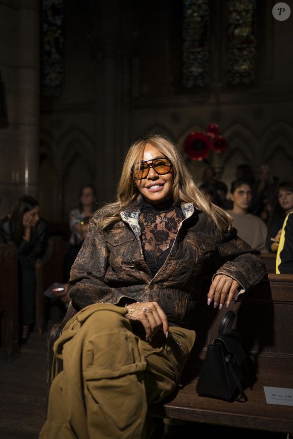 Cathy Guetta au Front Row au défilé Casablanca Collection Femme Prêt-à-Porter Printemps/Eté 2026 lors de la Fashion Week de Paris (PFW), au 23 avenue georges V, à Paris, France, le 1er octobre 2025. Pierre Perusseau/Bestimage