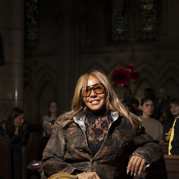 Cathy Guetta au Front Row au défilé Casablanca Collection Femme Prêt-à-Porter Printemps/Eté 2026 lors de la Fashion Week de Paris (PFW), au 23 avenue georges V, à Paris, France, le 1er octobre 2025. Pierre Perusseau/Bestimage