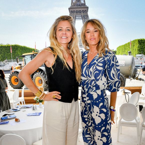 Exclusif - Prix Spécial - No Web - Carine Galli et Elodie Fontan à l’espace VIP au Longines Paris Eiffel Jumping au pied de la Tour Eiffel sur le Champ-de-Mars à Paris, France, le 22 juin 2025. © Perusseau-Veeren/Bestimage