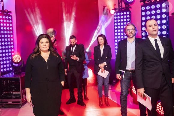Exclusif - Raquel Garrido, Eric Revel, Sabrina Ali Benali, Cyril Hanouna, Eugenie Bastié, Aymeric Caron, Charles Consigny - Enregistrement de l'émission "Face à Baba, Spéciale J.L.Mélenchon", présentée par C.Hanouna, et diffusée en direct le 27 janvier sur C8
© Jack Tribeca / Bestimage