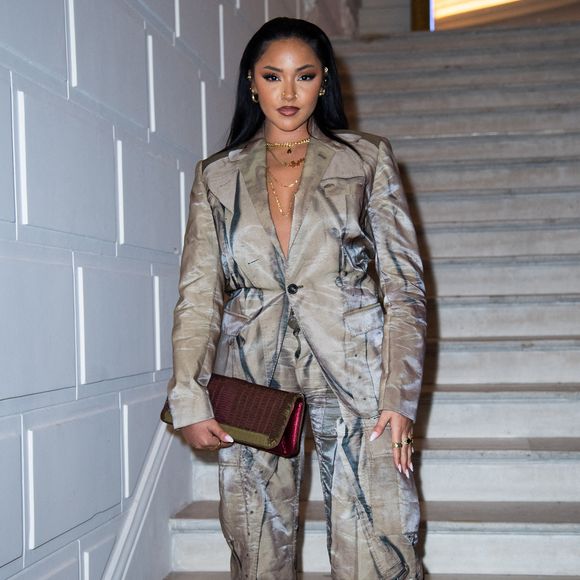 Wejdene assistant au défilé Jean-Paul Gaultier Haute Couture Printemps/Été 2024 dans le cadre de la Semaine de la mode de Paris à Paris, France, le 24 janvier 2024. Photo by Aurore Marechal/ABACAPRESS.COM