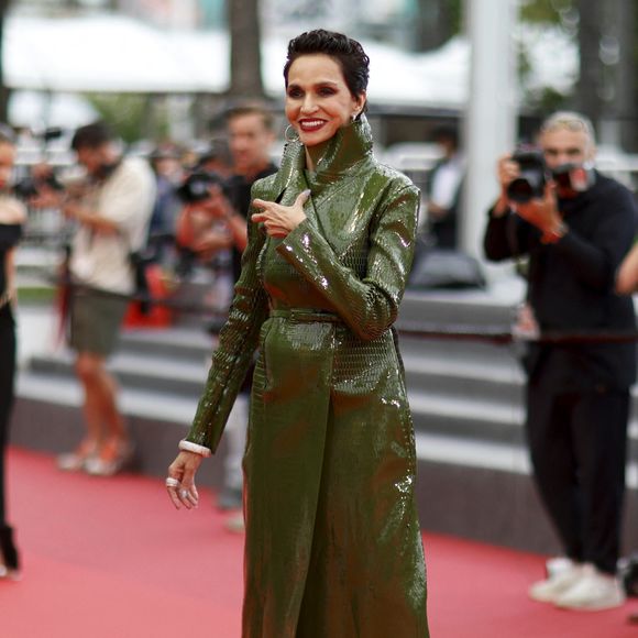 Farida Khelfa - Montée des marches du film " L'inconnue" lors du 79ème Festival International du Film de Cannes, le 18 mai 2026. © Jacovides-Moreau / Bestimage